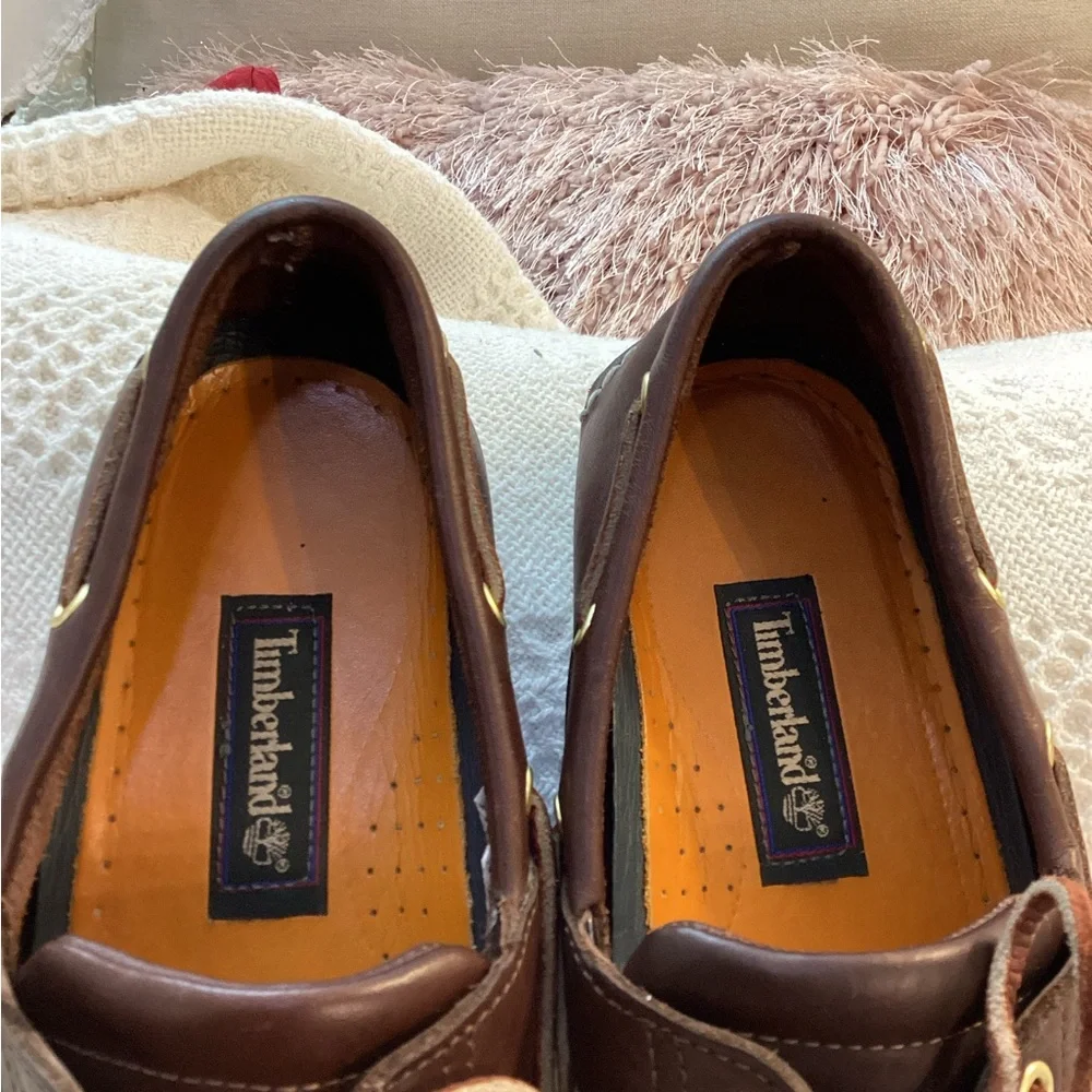 Timberland Brown Leather Boat Shoes
